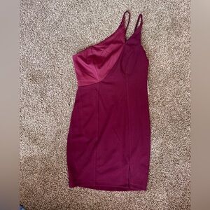 Elegant Burgundy Dress